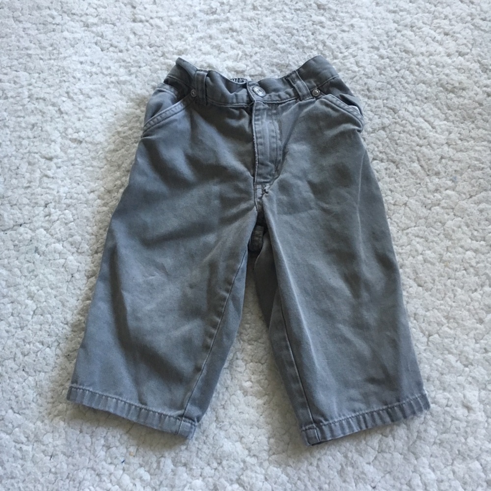 Old Navy Gray Boys Cargo Carpenter Pants 12-18m